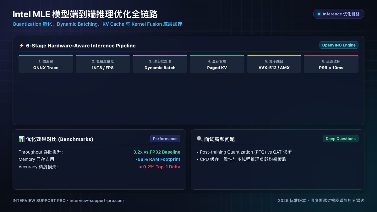Intel MLE 模型端到端推理优化全链路图