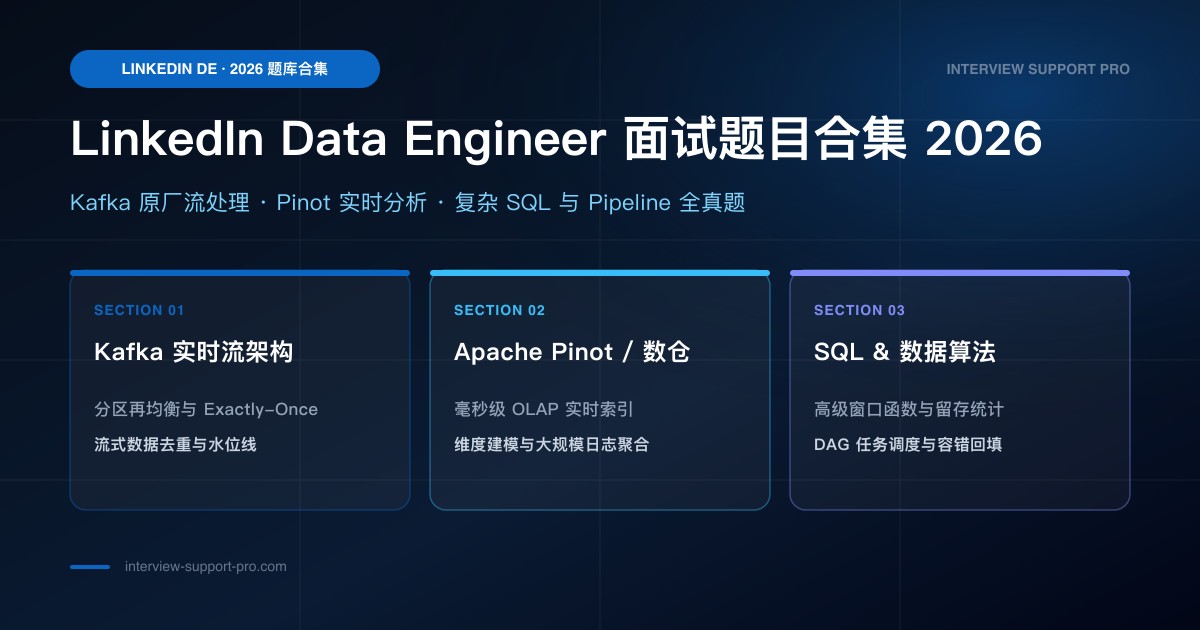 LinkedIn Data Engineer 面试题目合集 备考指南与高频考点分析