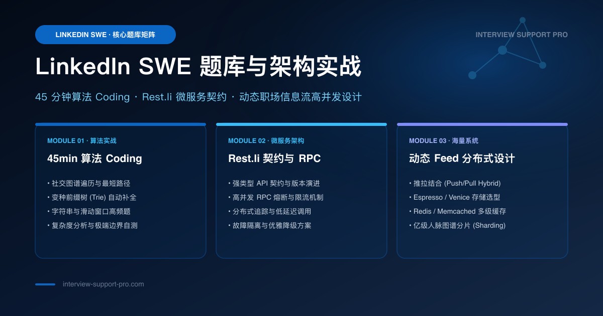 LinkedIn Software Engineer 面试题目合集 备考指南与高频考点分析