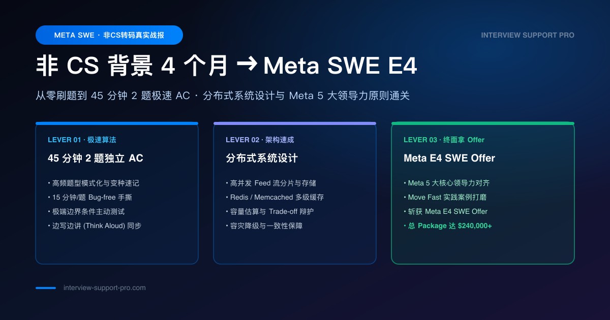 转码候选人 8 周准备 Meta SWE L3 VO 全过程 备考指南与高频考点分析