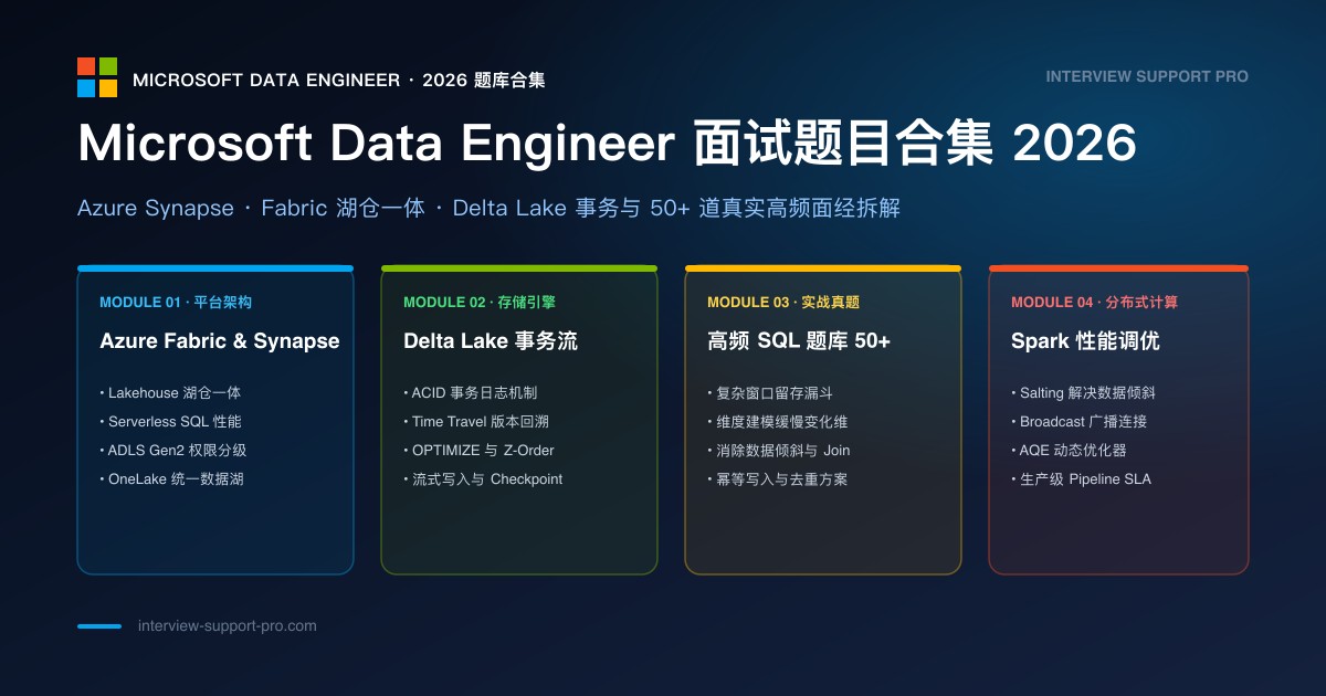 Microsoft DE 面试核心考点：数据建模、ETL、Spark