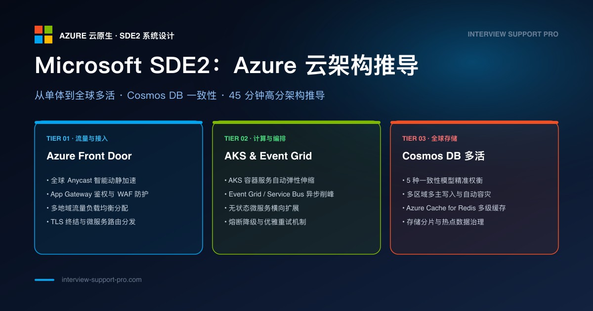 Microsoft SDE2 Design:Azure 和 Telemetry 怎么准备 备考指南与高频考点分析