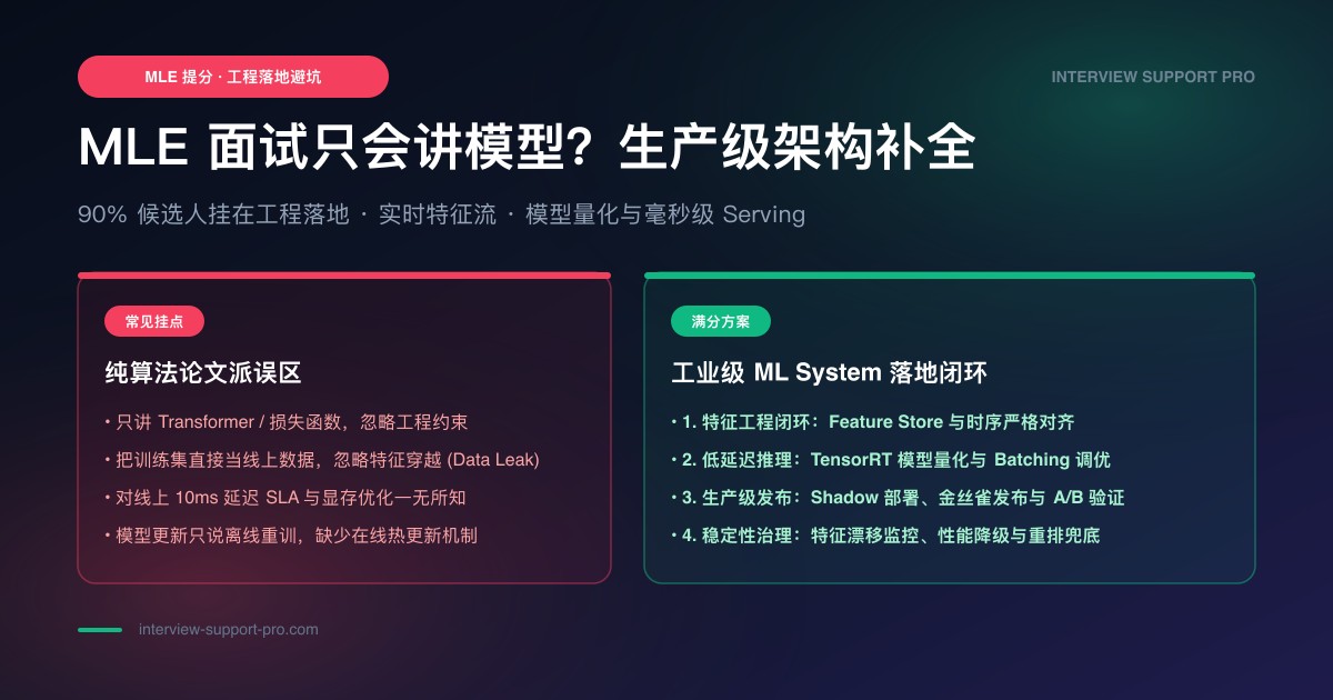 MLE 只会讲模型：数据和上线怎么补 备考指南与高频考点分析
