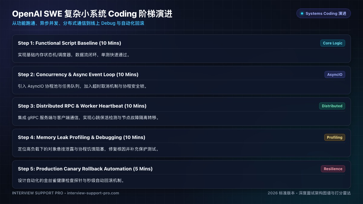 OpenAI SWE 复杂小系统 Coding 阶梯演进图