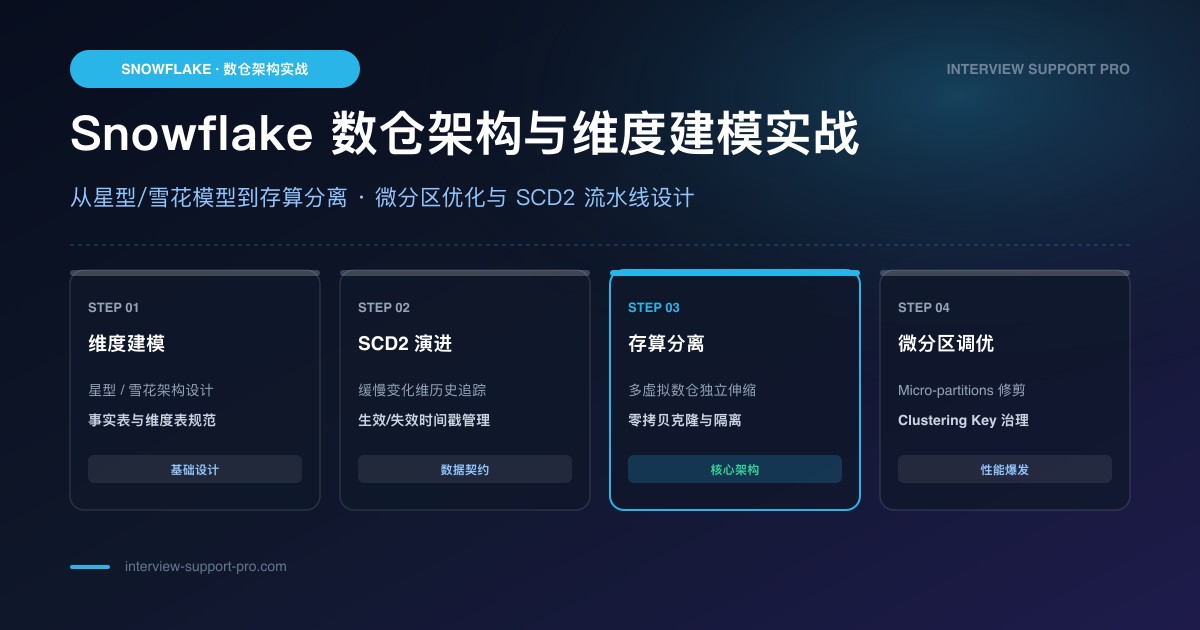 Snowflake Data Modeling:Warehouse 和 Metrics Layer 备考指南与高频考点分析