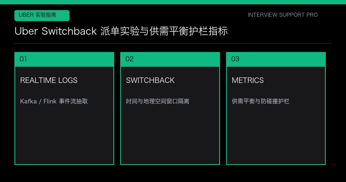 Uber Switchback 派单实验与供需平衡护栏指标